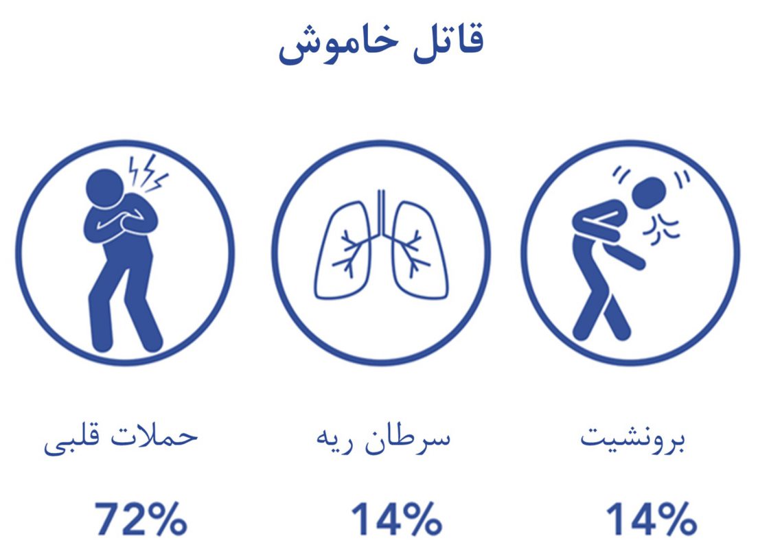 آلودگی هوا بیشترین تأثیر را روی ریه های ما می گذارد
